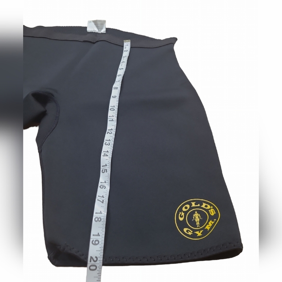 GOLD'S GYM NEOPRENE SHORTS WOMENS M/L BLACK SWEAT AID WORKOUT ARHLETIC ACTIVE - Picture 5 of 7